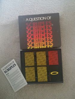 1984 A Question Of Scruples/Adult Bluffing Party Game