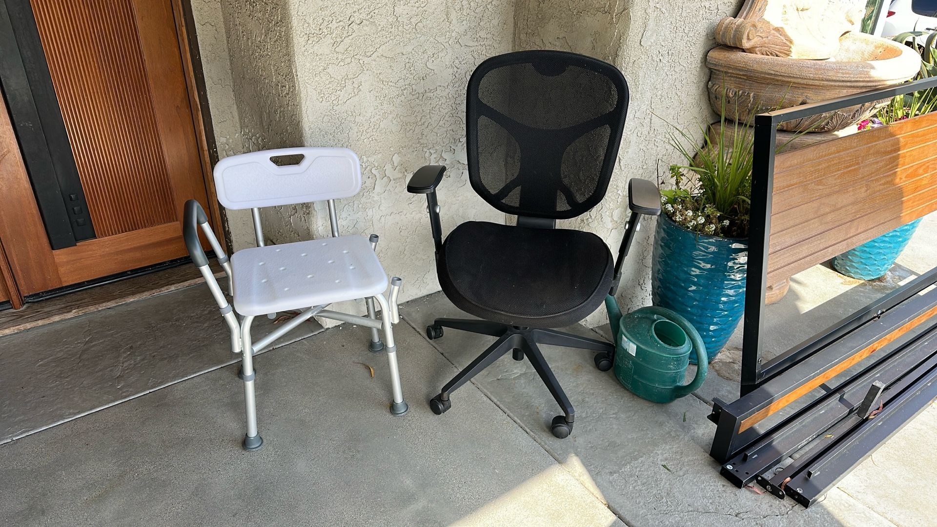 Shower Chair And A Desk Chair
