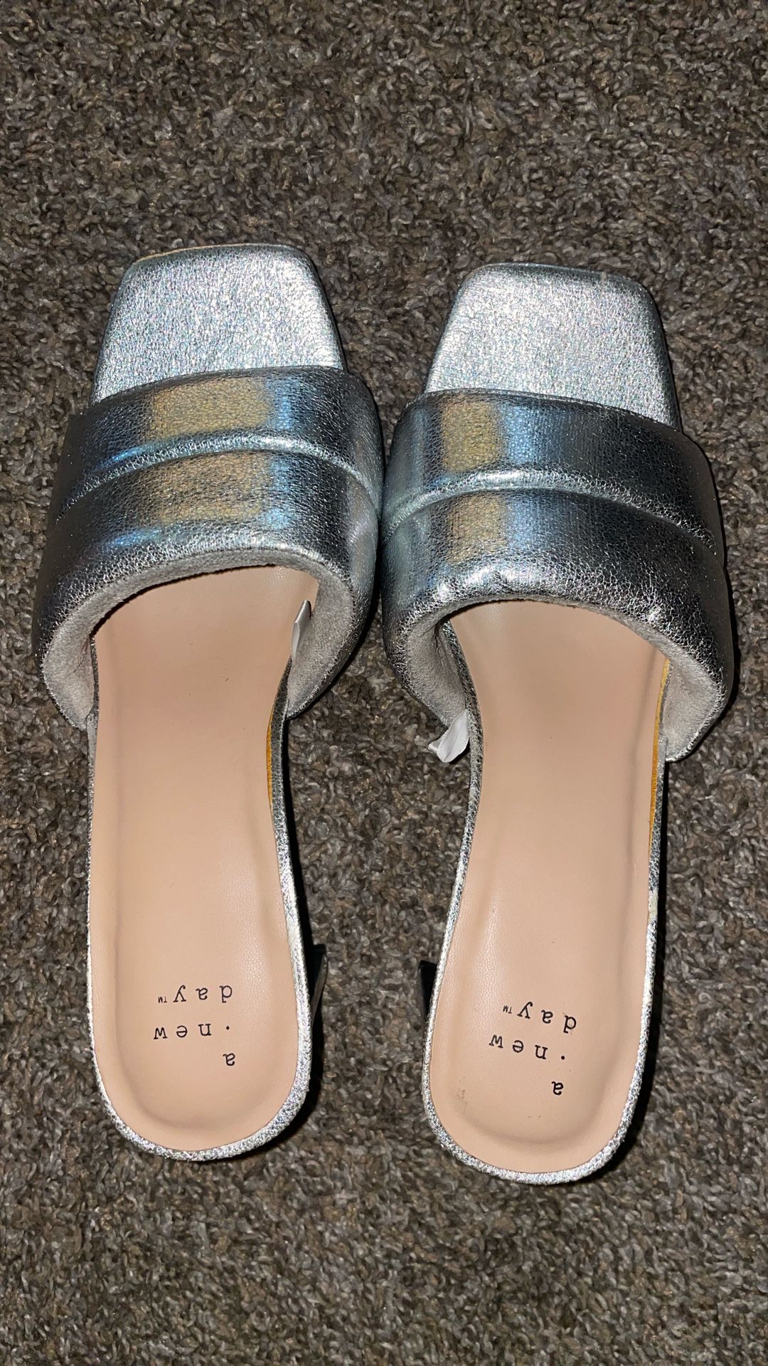 A New Day Sandals Silver Heels