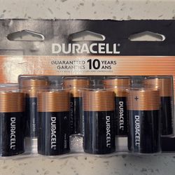 Duracell Coppertop C Batteries, 8 Count Pack, C Battery with Long-lasting Power, All-Purpose Alkalin