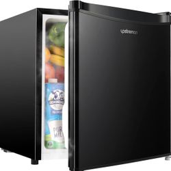 Upstreman 1.7 Cu.ft Mini Fridge with Freezer, Dorm Essentials, Adjustable Thermostat, Energy Saving, Low Noise, Single Door Compact Refrigerator for D