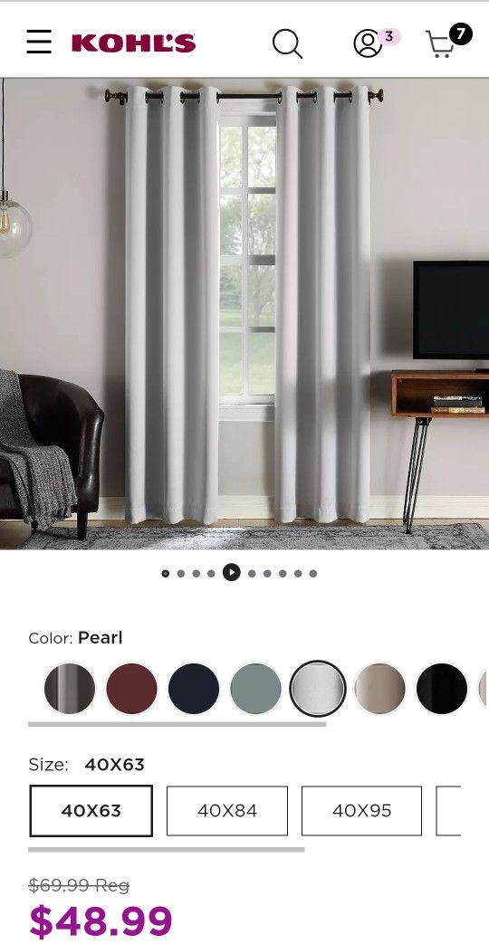 Sun Zero 2-Pack 100% Blackout Theater Grade Norway Grommet Curtain