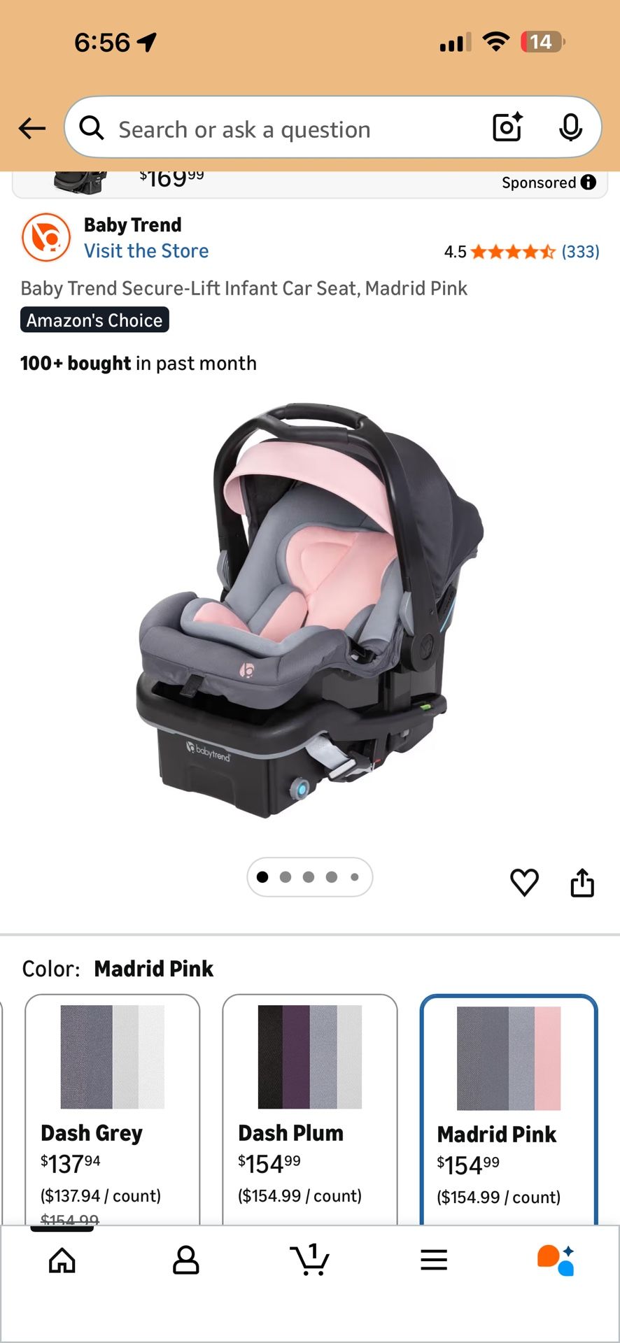 Baby Infant Seat Car