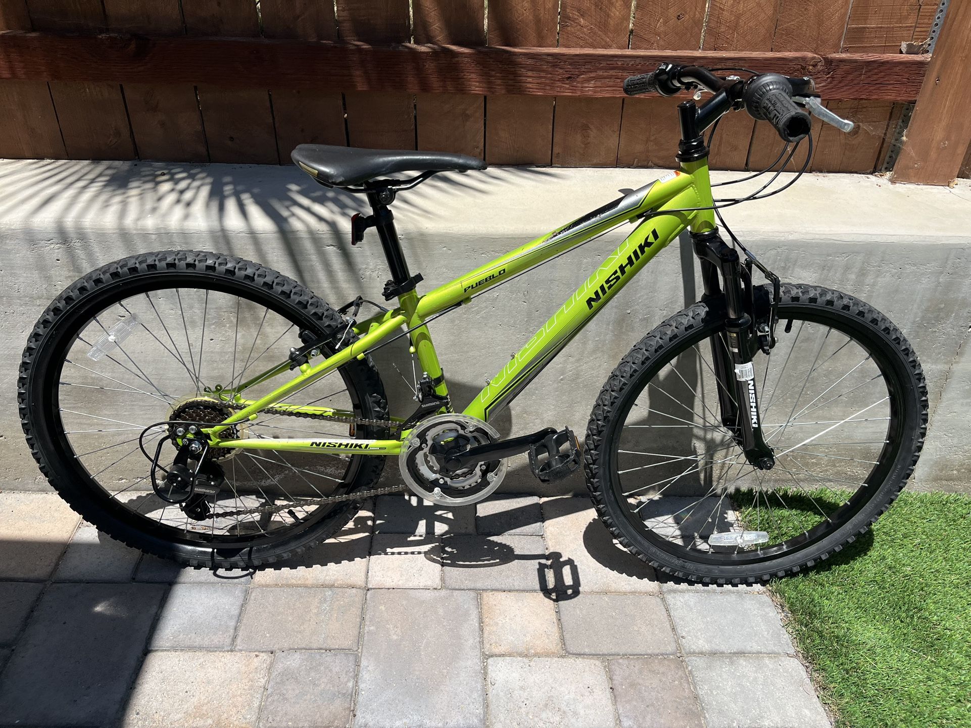 Excellent Nishiki Pueblo 24" Wheel Mountain Bike Ready To Ride with 21 Speed.