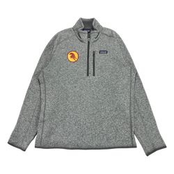 PATAGONIA BETTER SWEATER JACKET MENS LARGE L GRAY FLEECE PULLOVER SWEATSHIRT 1/4