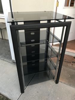 Bush furniture midnight mist media stand online