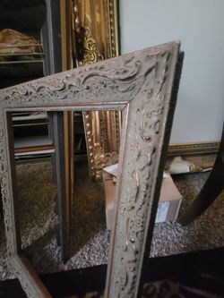 Ornate Silver Embossed Picture Frame