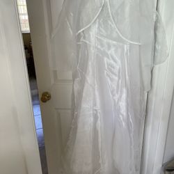 First Communion white dress Girls 181/2
