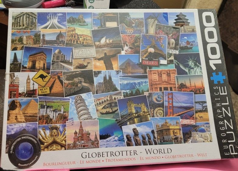 Brand New 1000 pc Globetrotter - World Eurographics Jigsaw Puzzle