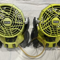 2-Ryobi misting fans