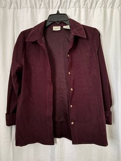 Maroon blouse/jacket (S)