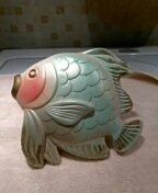 Miller studio chalk wall art, fish 1967