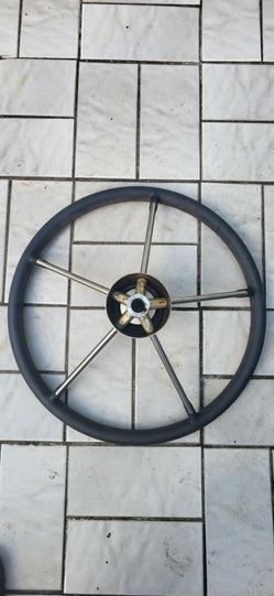 Stainless boat steering wheel