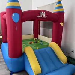 Indoor/outdoor kids jumping bouncer with 480w blower