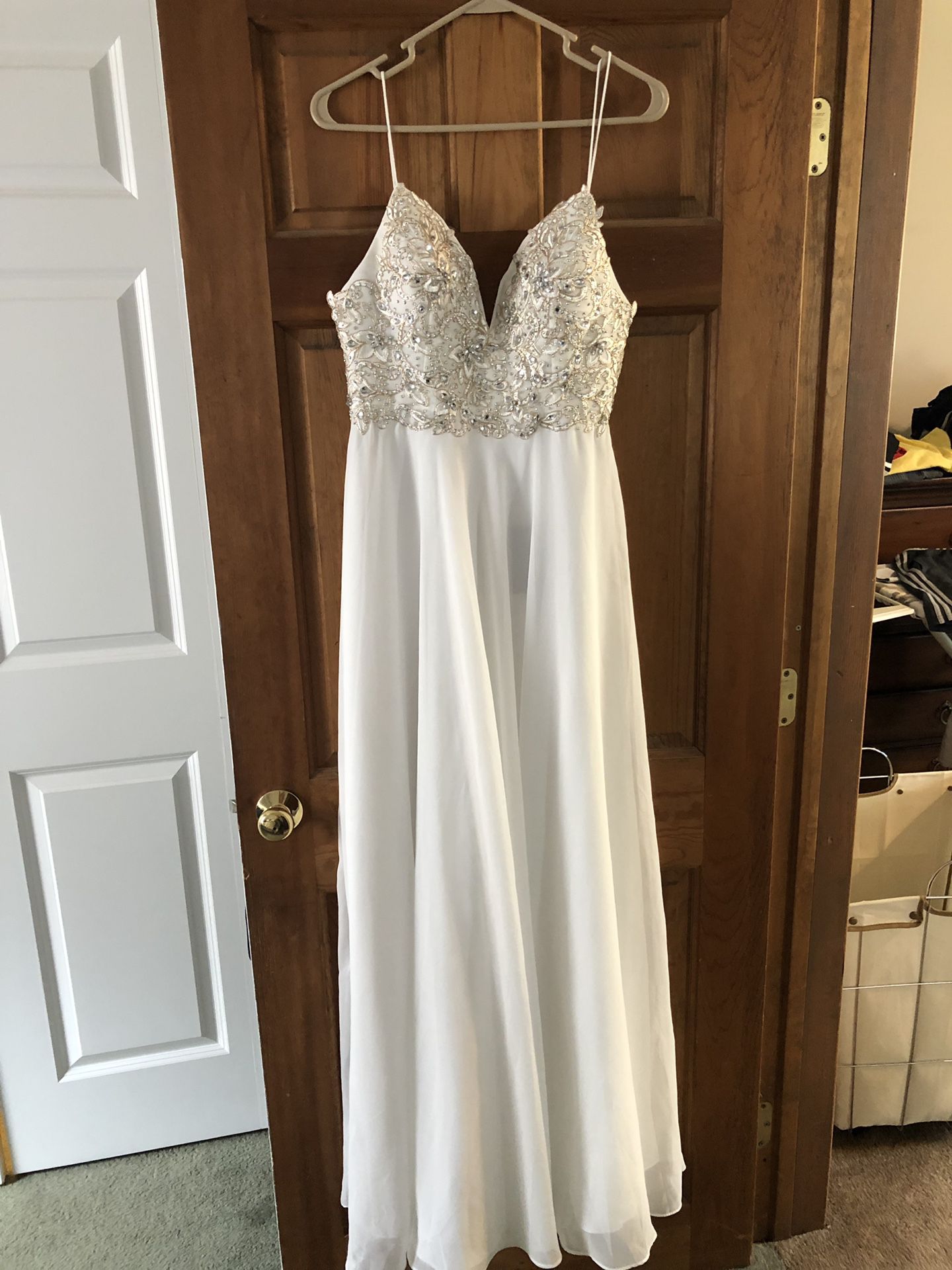 White prom/casual wedding dress