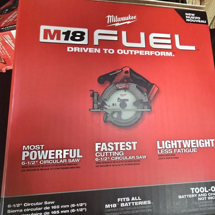 Milwaukee M18 FUEL 18V Lithium-Ion Brushless Cordless 6-1/2 in. Circular Saw (Tool-Only)