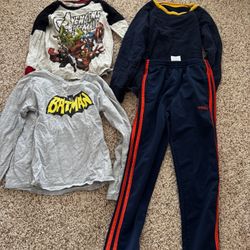 Kids Boy Size 6/7 Long Sleeves Pants Fleece Jeans Used $1