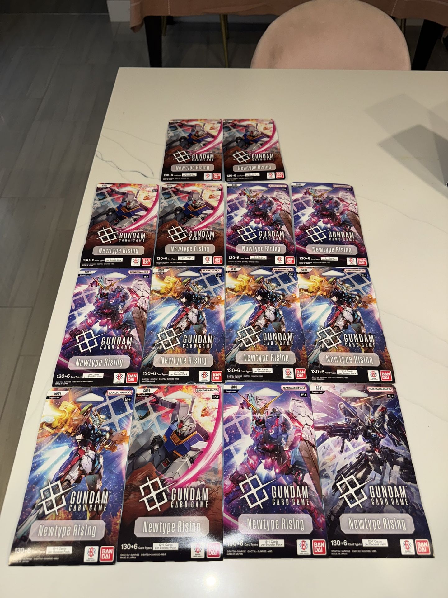Gundam Card Game “NewType Rising” Sleeved Booster Pack