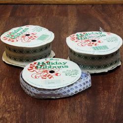 Holiday Ribbons for Gift Wrapping and Christmas Decorations
