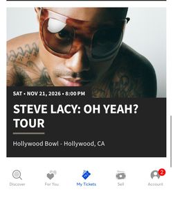 STEVE LACY : OH YEAH ? TOUR TICKET (1)