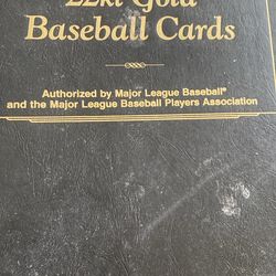 22k gold Baseball Cards