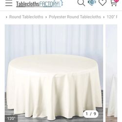 Ivory Table Linens