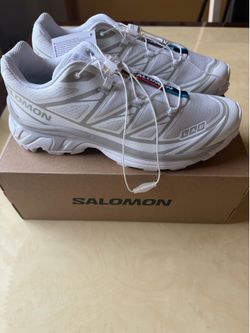 Salomon XT-6 White/Lunar Rock Size 9.5 M