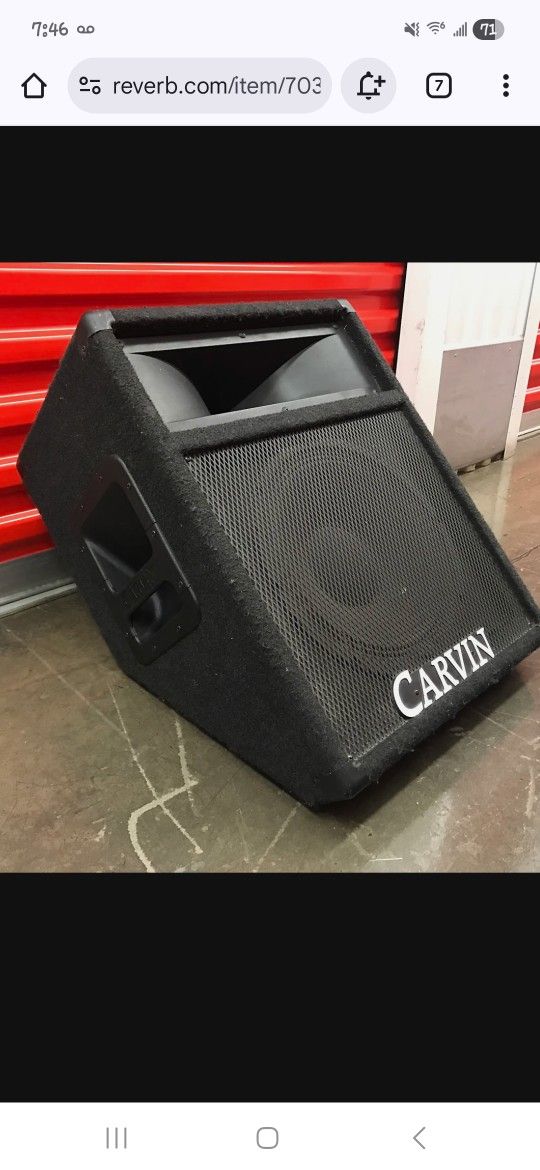  (2x) Carvin Wedge Stage Monitors