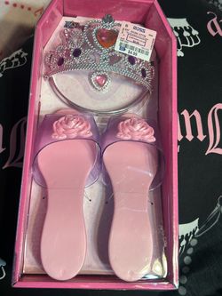 Girls princess heels and tiara