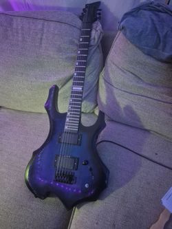 Electric guitar , KMISE crunch distortion foot pedal,  and amp