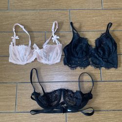 Three Lace Bras EVERYTHING FOR $5