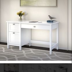 Bush Broadview Collection Single Pedestal Desk - BDD254WH-03