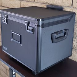 Rolling Filing Case - Vaultz Locking Mobile File Chest, Letter/Legal File