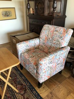 Colorful And Fun Upholstered Chair Thumbnail
