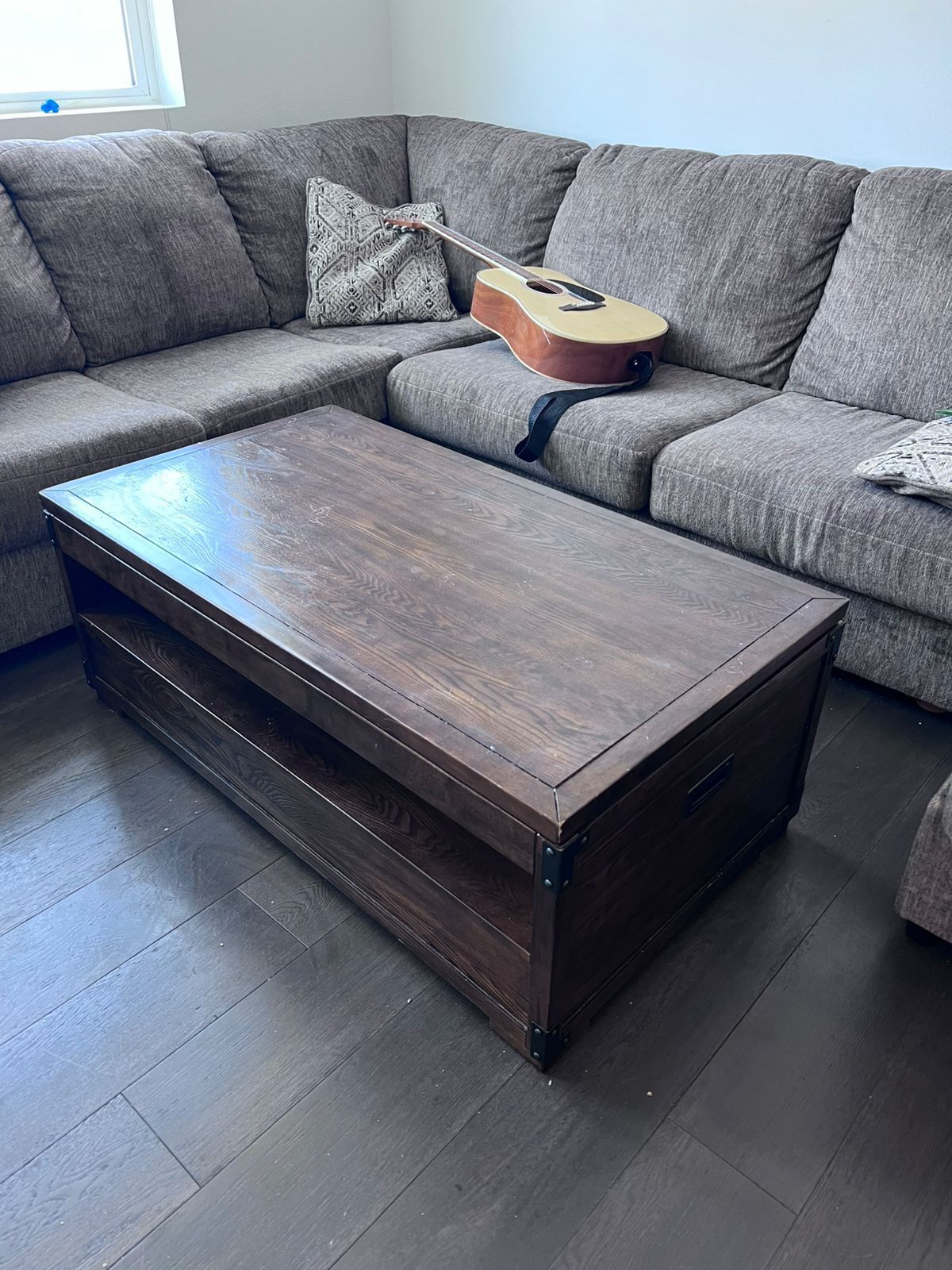 Brown Wood Coffee Table