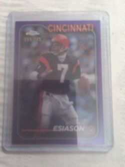 2024 Topps Chrome Purple Refractor Boomer Esiason 199/275.