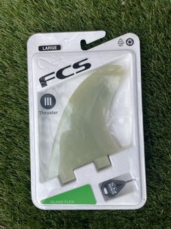 FCS Fins New FCS M5 Natural Tri Fin Set Large. New in packaging. 