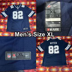 Jason Witten Dallas Cowboys Nike Blue Jersey Men’s Sz XL On Field NFL Football
