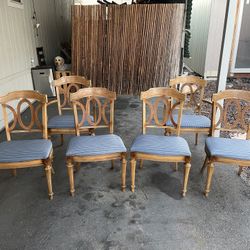 6 Sillas 🪑 Ventages Recién Tapizadas 