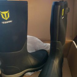 Tidewe Rain Boots Steel Toe Size 10