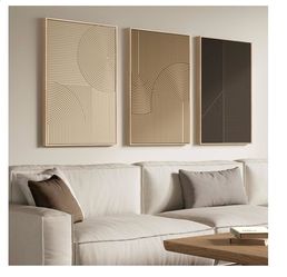 3D Textured Framed  Abstract Wall Art