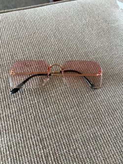 Sunglasses- rose tinted square shape