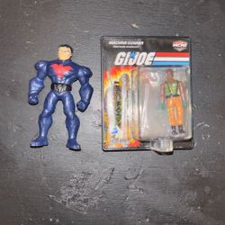 Micro G.I. JOE Machine Gunner/ Micro Nightwing  