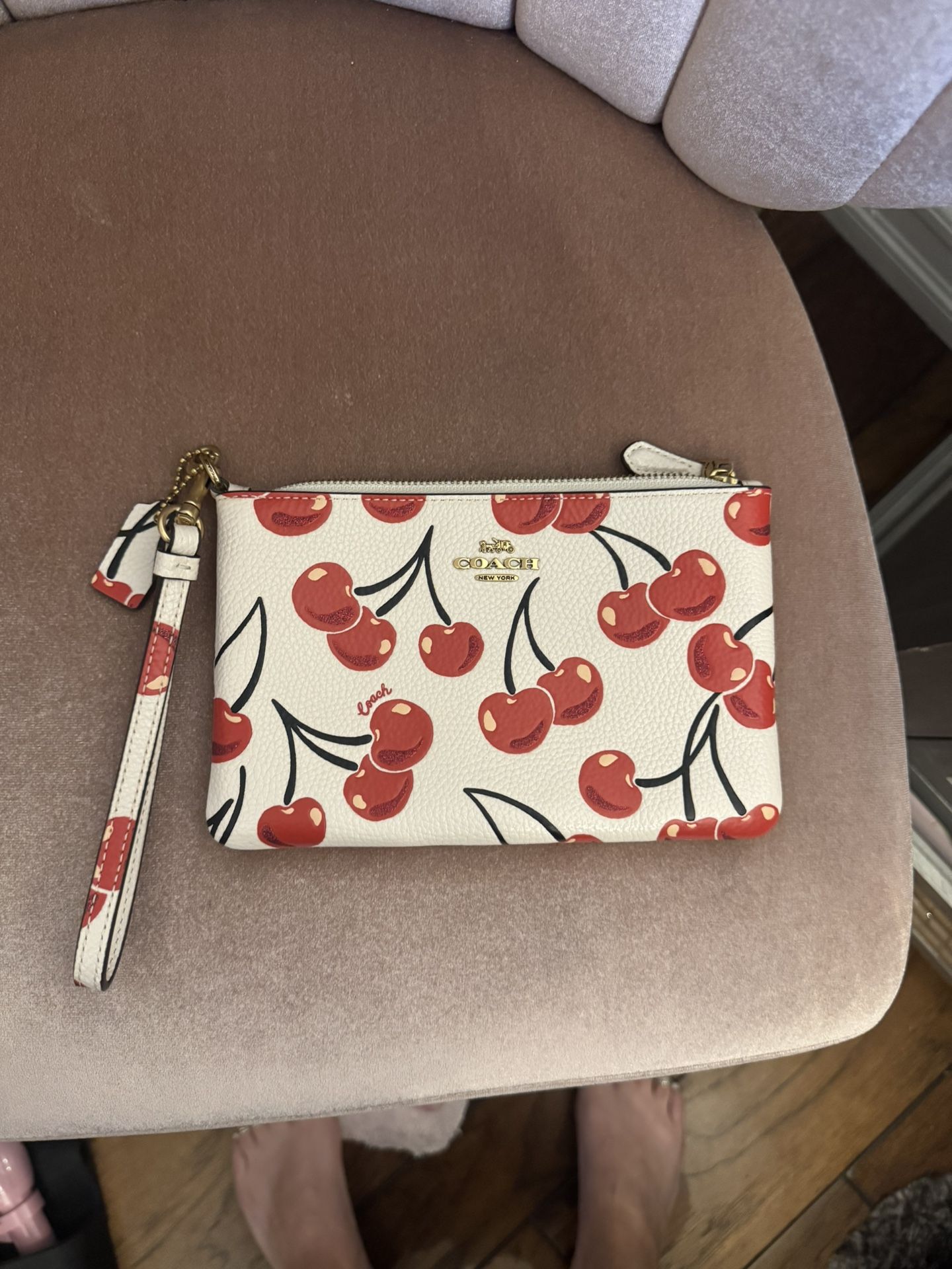Coach Cherry Wristlet