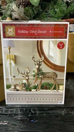 Member's Mark Holiday Deer Decor Set of 2