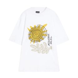 JACQUEMUS Soalheiro embroidered printed cotton-jersey T-shirt