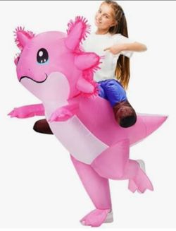 Kids Axolotl Inflatable Costume