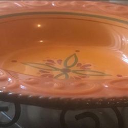 Plato y Metal De Home Interior En Exelente Condisiones 