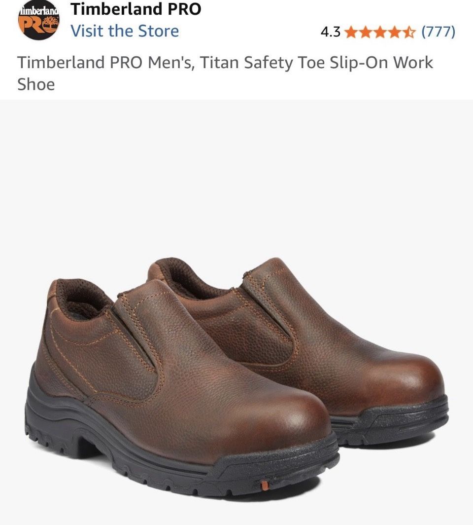 👷‍♂️ Timberland PRO Men’s Titan Safety Toe Slip-On Work Shoes – Size 11 Wide 🥾 ✨ Brand New – Never Worn! ✨  💰 Price: $90 or best offer 📦 In perfec