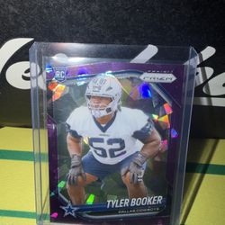 Tyler Booker Purple Prizm Rookie Card 175/225